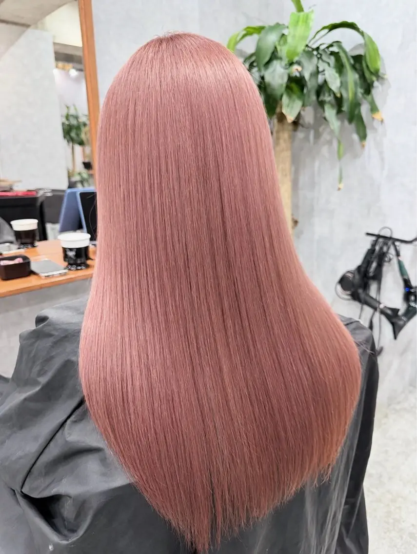 ロング カラー ピンクカラー C'LD Hair トモヤのヘアスタイル