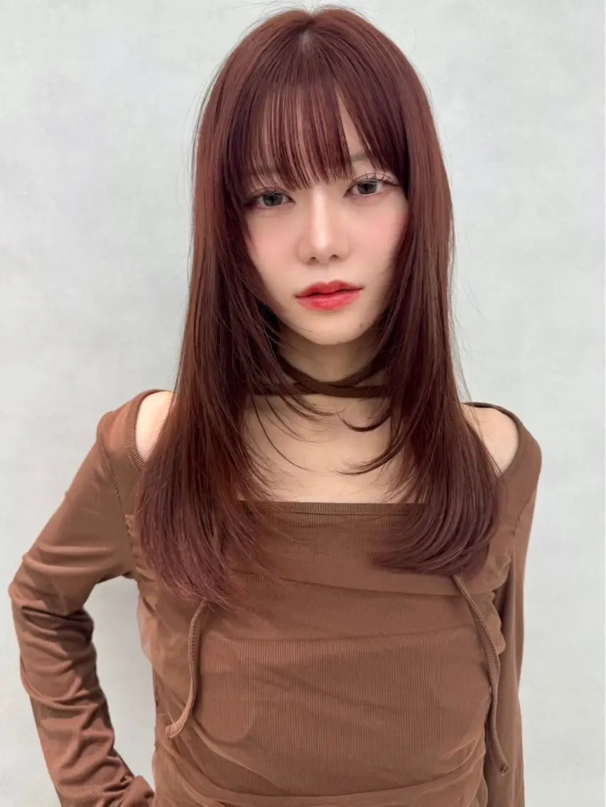 セミロング レイヤー×韓国 🇰🇷鈴木啓太のヘアスタイル