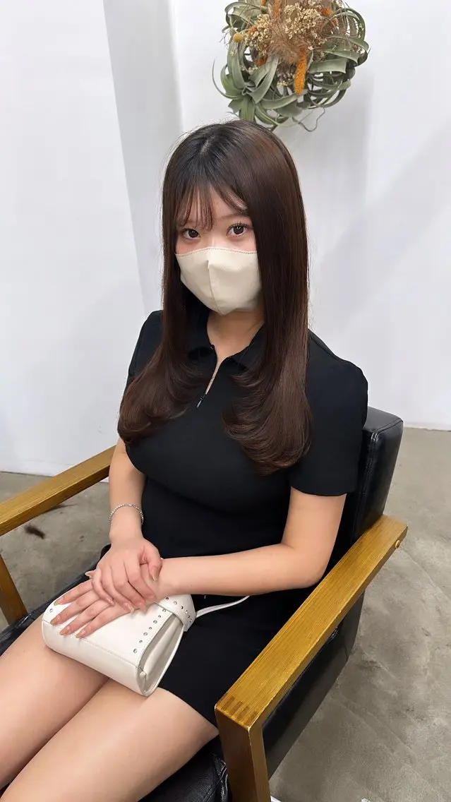 ロング 顔周りカット 髪質改善 トリートメント ひろし/髪質改善/ 縮毛矯正/透明感✨のヘアスタイル