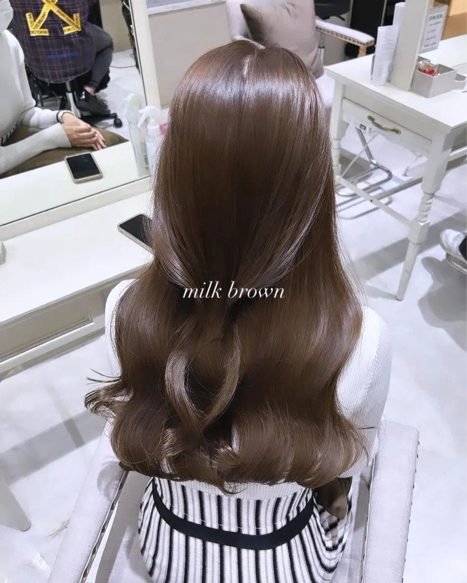 ロング ケアカラー ヘアカラー 髪質改善× ブリーチなしyutoのヘアスタイル