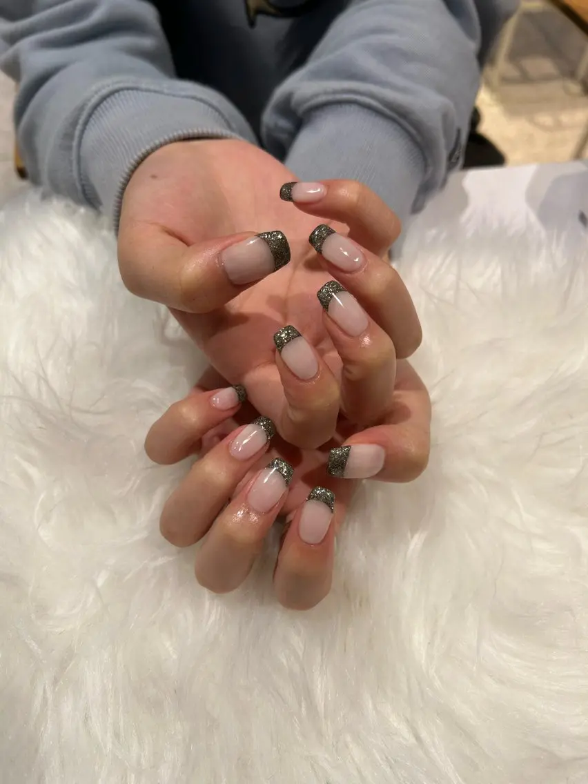 ネイル 成人式 長さ出し 韓国ネイル ショートネイル ハンドネイル ♡ハイトーン★ ネイル/しの♡のヘアスタイル
