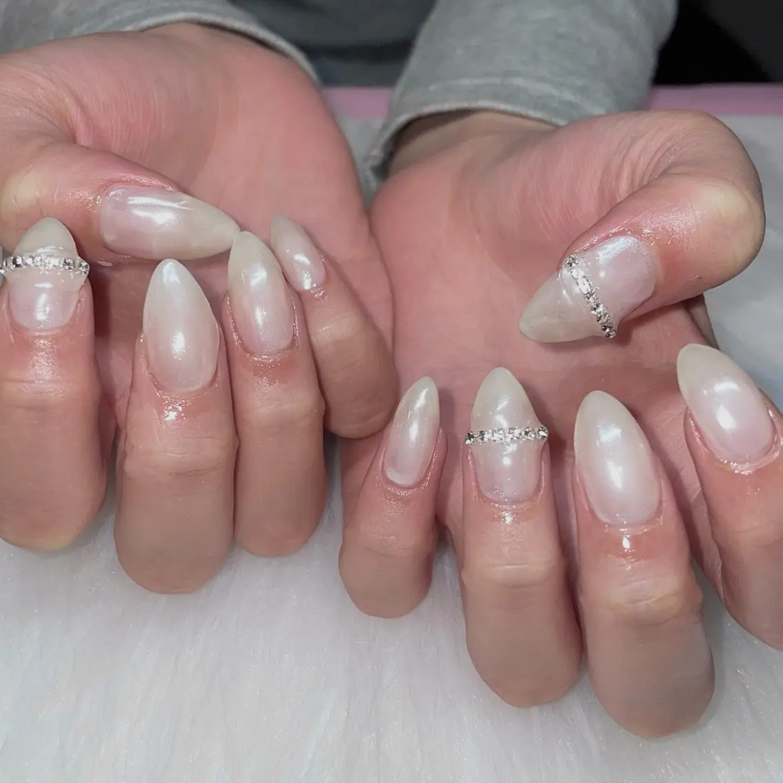ネイル オーロラネイル ハンドネイル Nail ヌシん家 AKANEのネイルデザイン