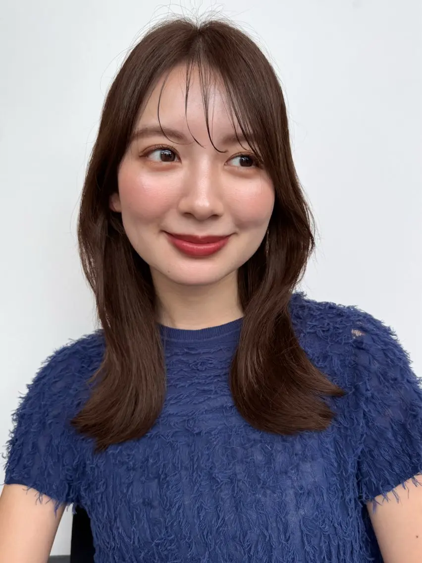 ミディアム カット トリートメント 艶髪/レイヤー/ 垢抜け🩵/MARIのヘアスタイル