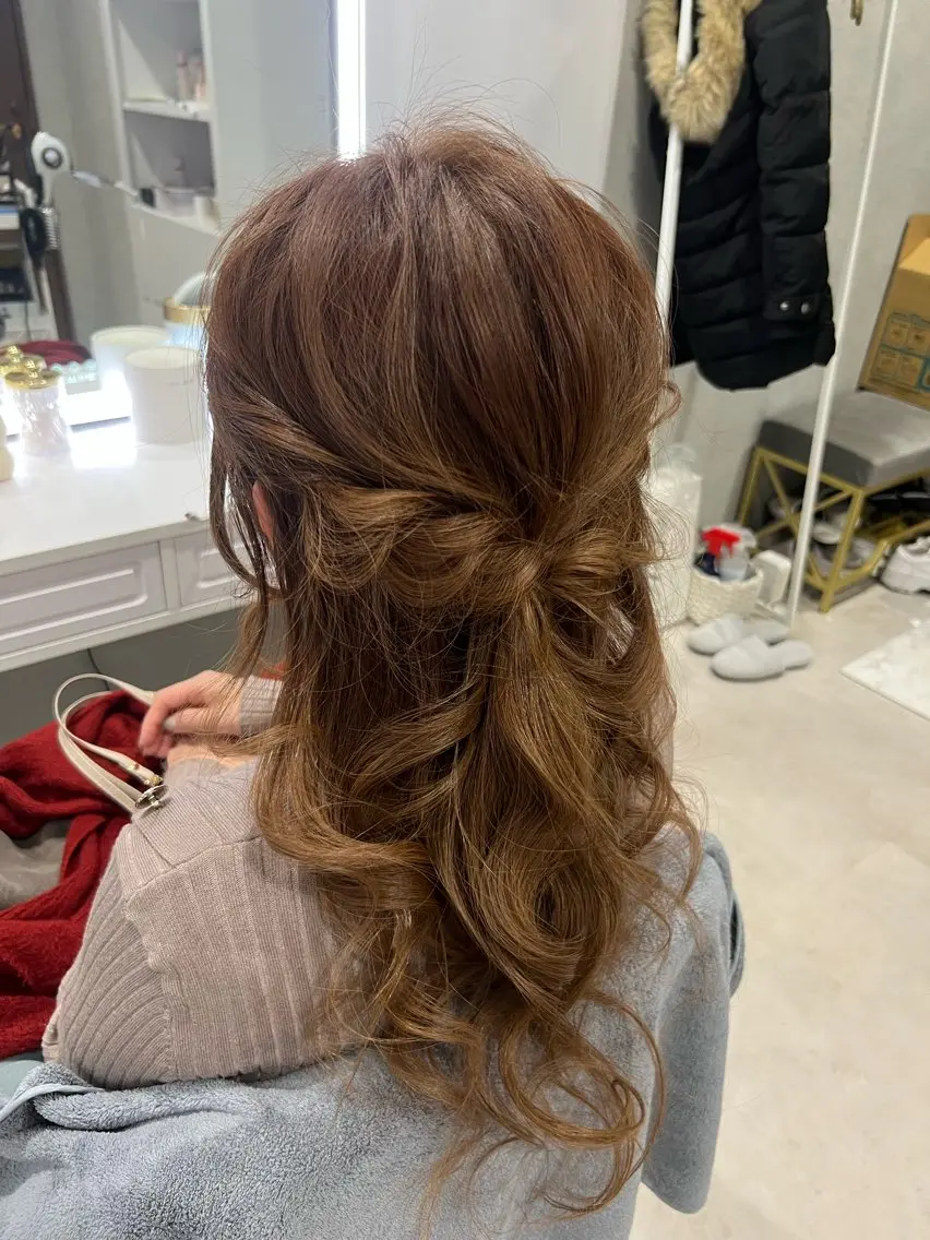 ロング こ このヘアスタイル
