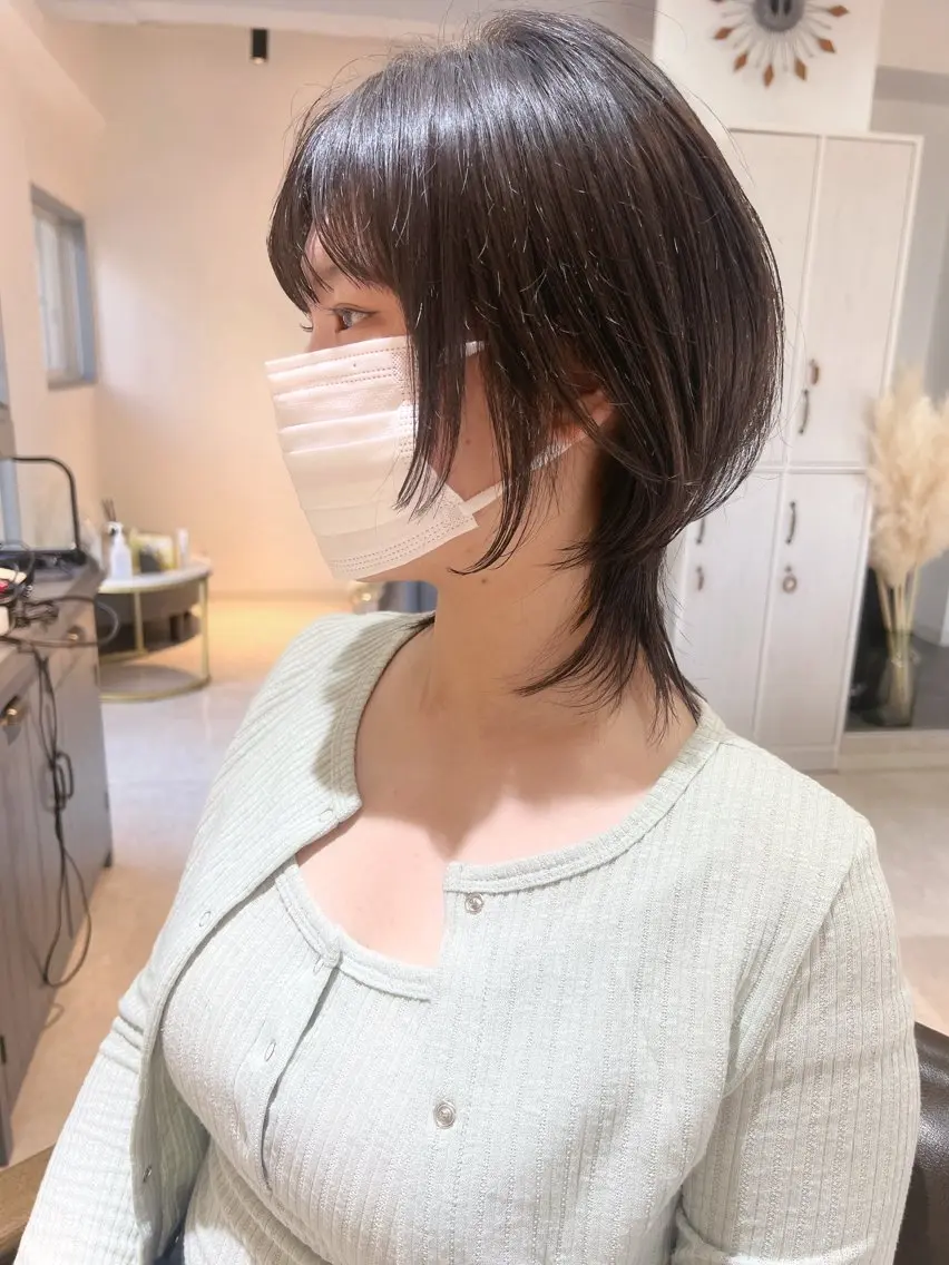 ショート レイヤーカット ウルフカット ウルフレイヤー ショート/韓国ヘア 押本恵一のヘアスタイル