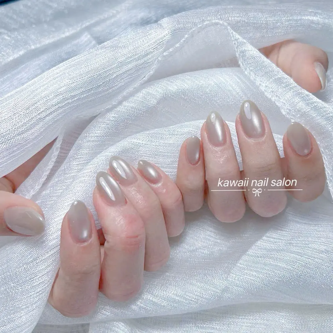 ネイル チークネイル ドット フットネイル フレンチネイル 韓国ネイル Kawaii _Nailのネイルデザイン
