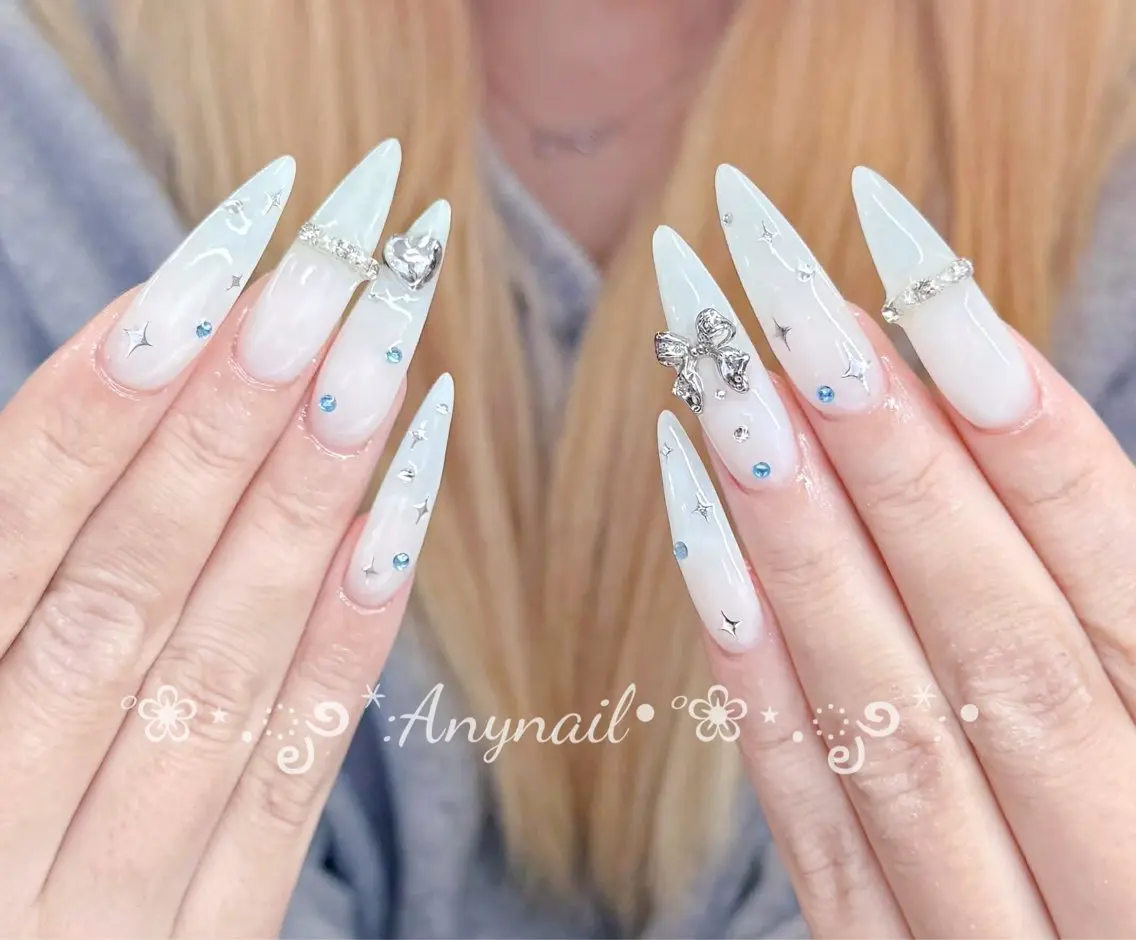 ネイル アートネイル ジェルネイル 韓国ネイル ニュアンスネイル ハンドネイル Any nail新大久保店のネイルデザイン