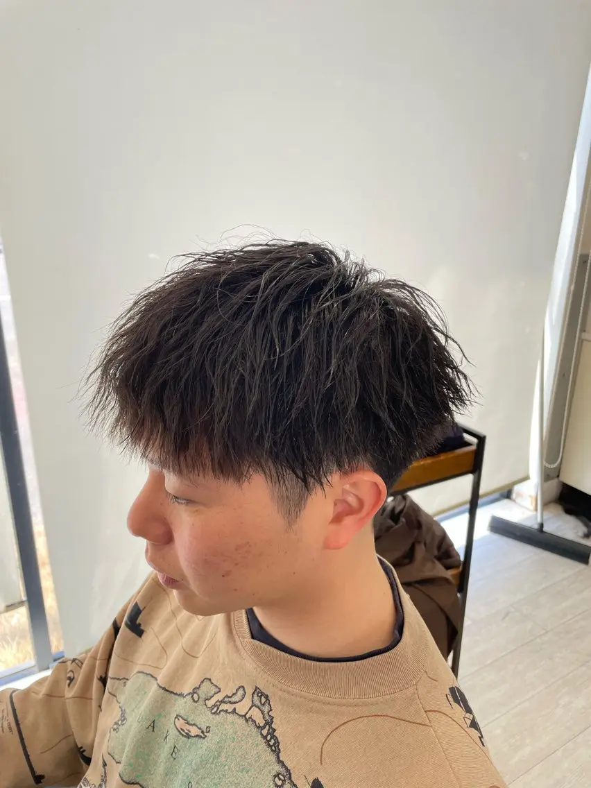 ショート カット パーマ カトウ ジュンヤのヘアスタイル
