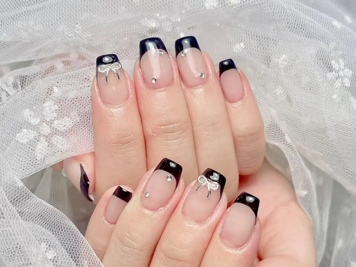 🦀️🦀️チップ長さだし＋カラーフレンチ/カラーグラデーション8980の写真