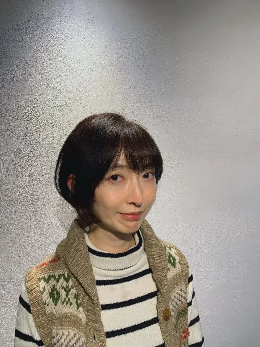 ショート 似合わせレイヤー ‪ෆ‪.*艶髪補修のヘアスタイル