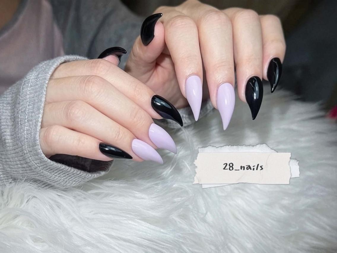 セミロング 韓国風ヘア ハンドネイル 猫爪中毒♡ロング ネイル専門阿佐ヶ谷店のネイルデザイン