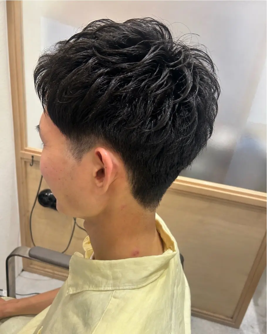 ショート メンズ メンズパーマ ショートヘア カット 久木原 ゆりのヘアスタイル