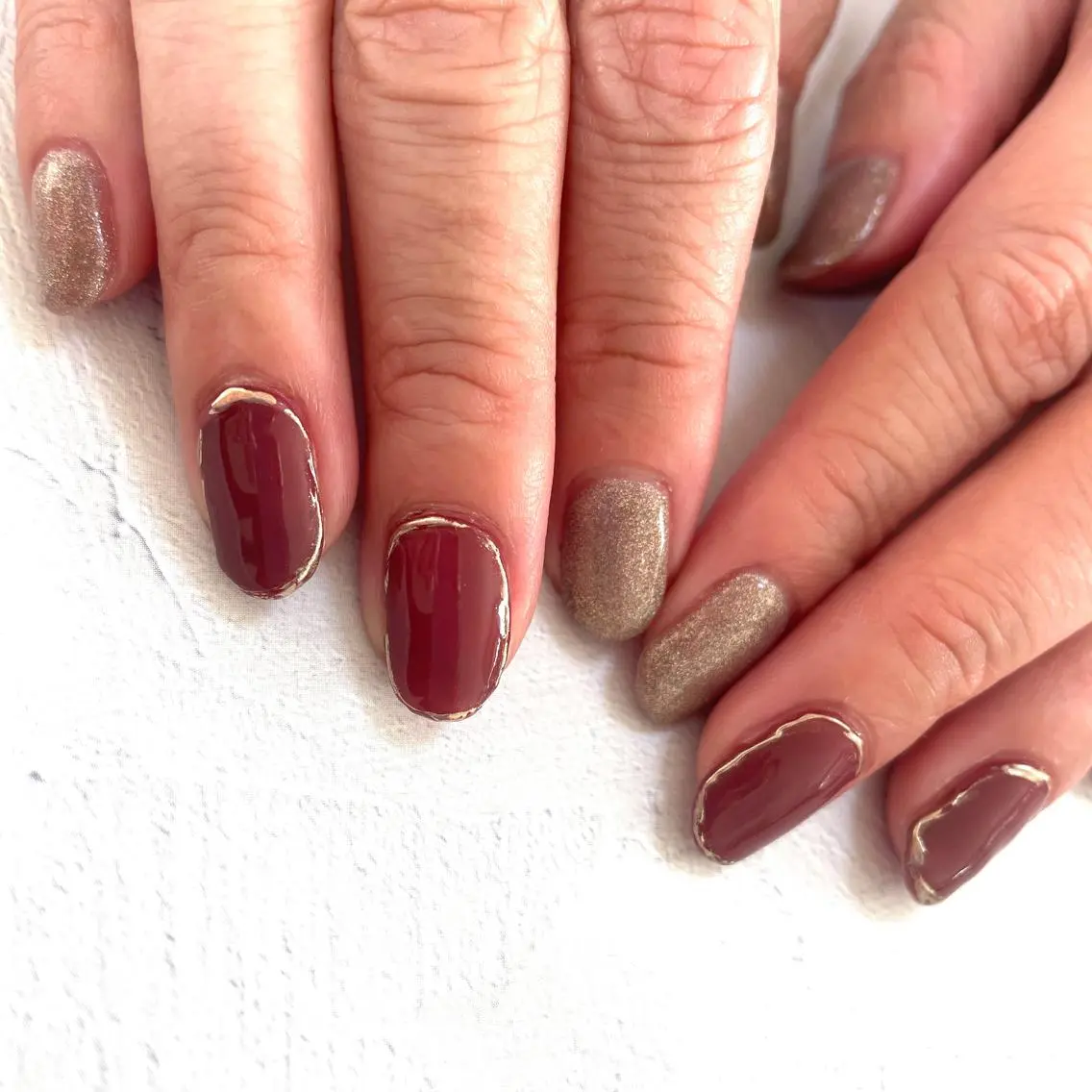 ネイル ボルドー ミラーネイル Eve [nail ＊wax＊HBL]の眉毛・アイブロウイメージ