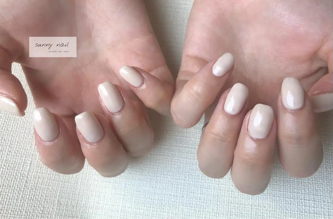 ネイル カジュアル ジェルネイル ニュアンスネイル ワンカラーネイル パラジェル sunny nailのネイルデザイン