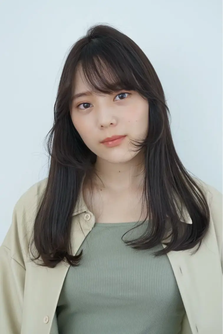 セミロング パーマ ヘアアレンジ セミロングパーマ ストレートパーマ 髪質改善ストレート✨ パーマヘア✨YUKIのヘアスタイル