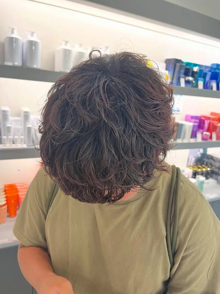 パーマ メンズ カット 外川 生純美ೀ🌝のヘアスタイル