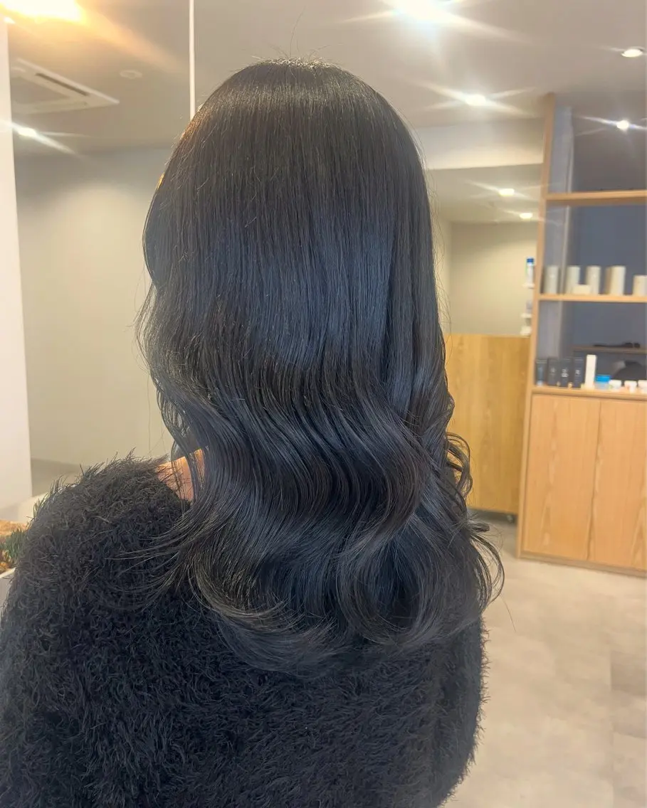 ミディアム カラー パーマ ヘアアレンジ メンズ カット ヘアカラー トリートメント 透明感カラー/ 新潟万代/池野里衣のヘアスタイル