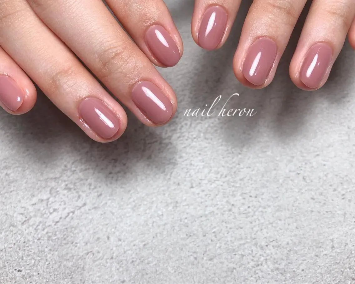 ネイル ピンク ハンドネイル saki_ nail heronのネイルデザイン