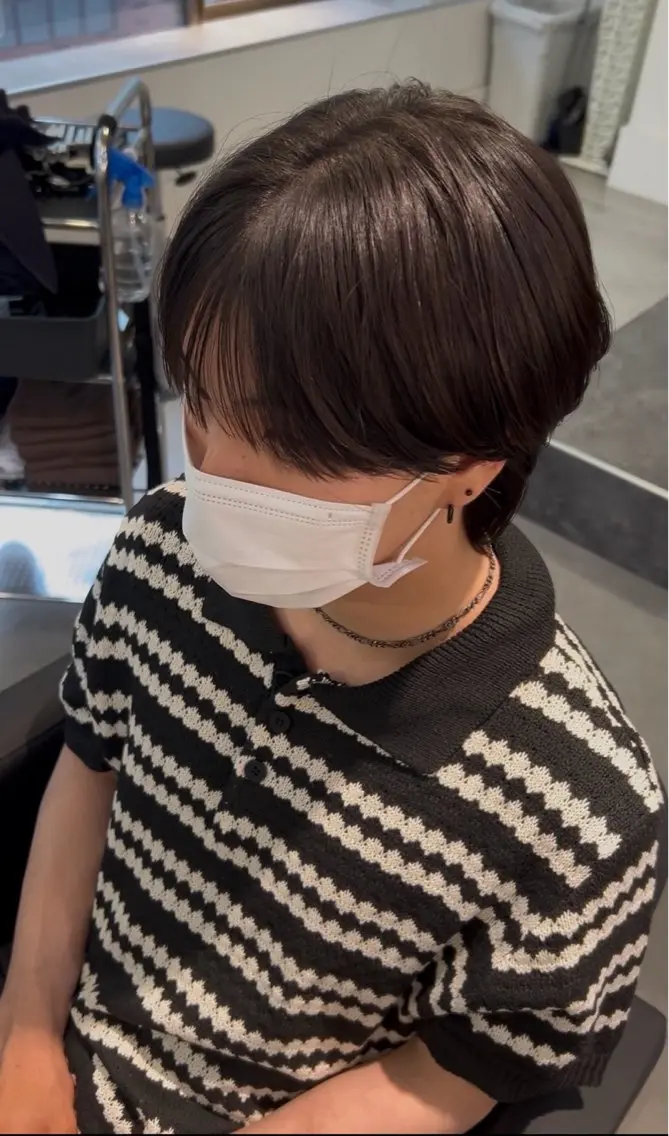 メンズ メンズ韓国風 マッシュ シースルーマッシュ EXCIA 西北メンズサロン✂️のヘアスタイル