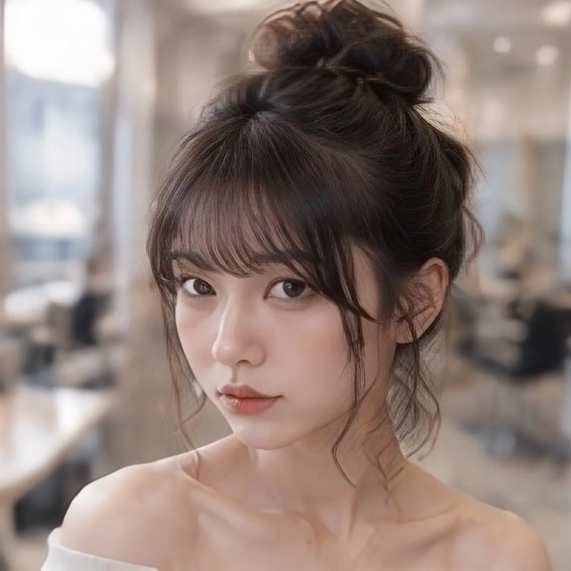 ロング カット レイヤー/顔まわり /縮毛矯正/おばかんのヘアスタイル