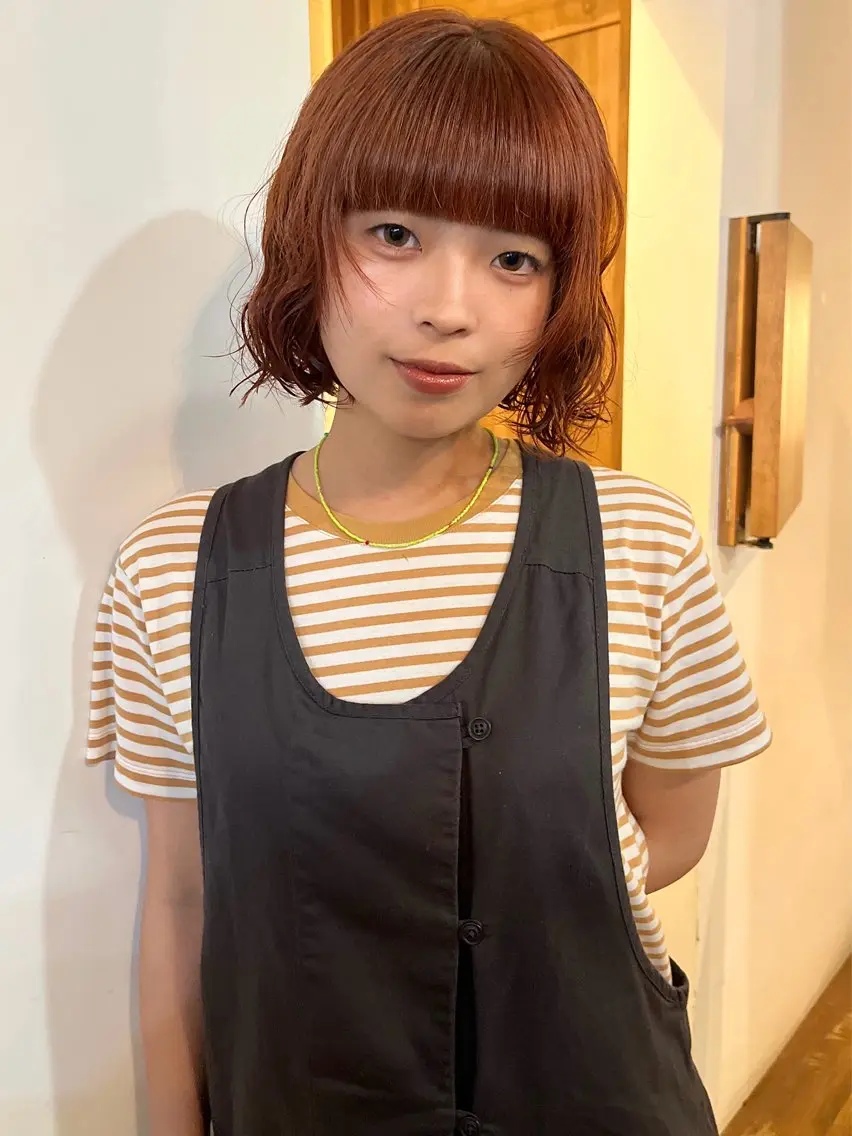 ショート カラー ヘアカラー トリートメント loty _nanamiのヘアスタイル