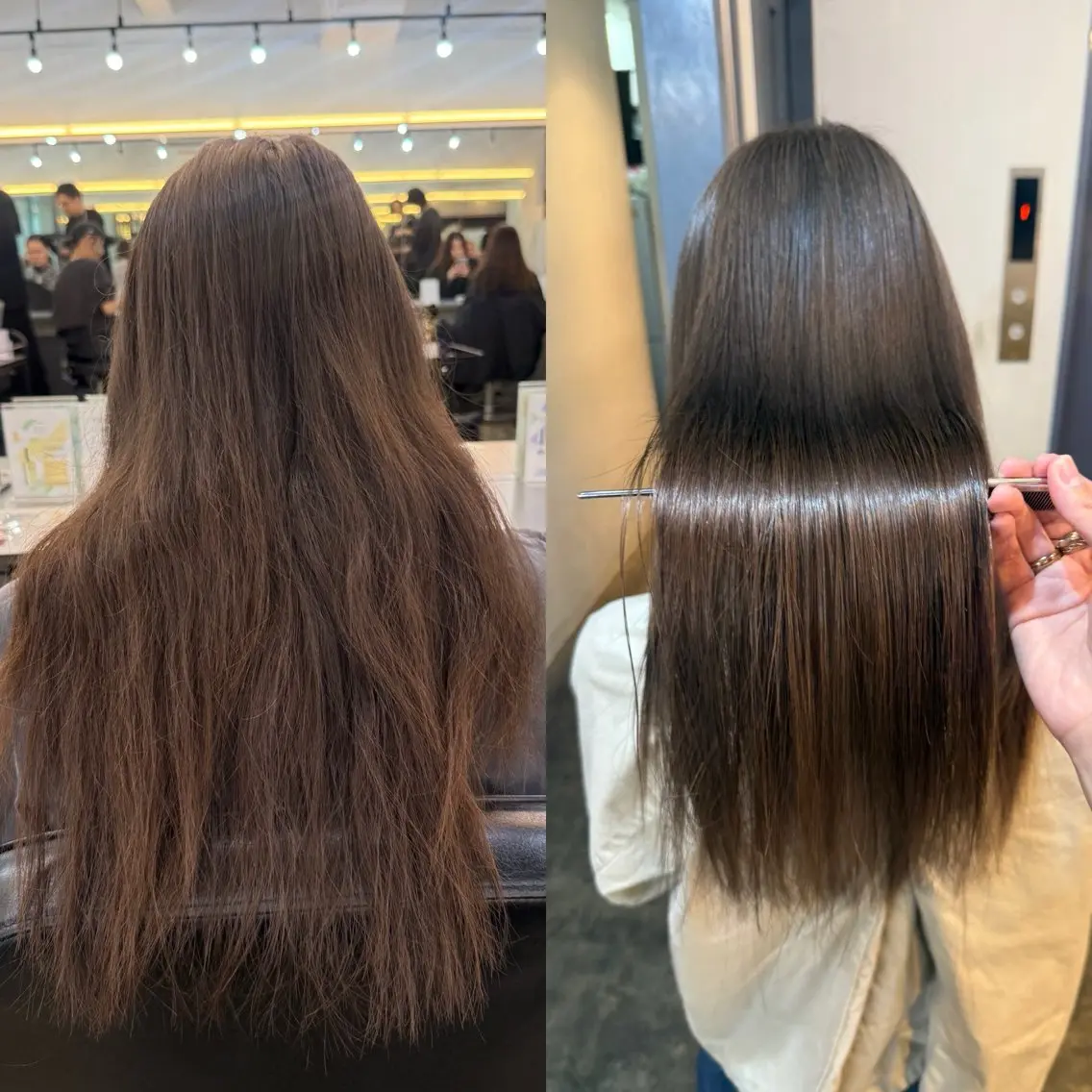 ロング カット 縮毛矯正 縮毛矯正/レイヤー カット⭐️SHOTAのヘアスタイル