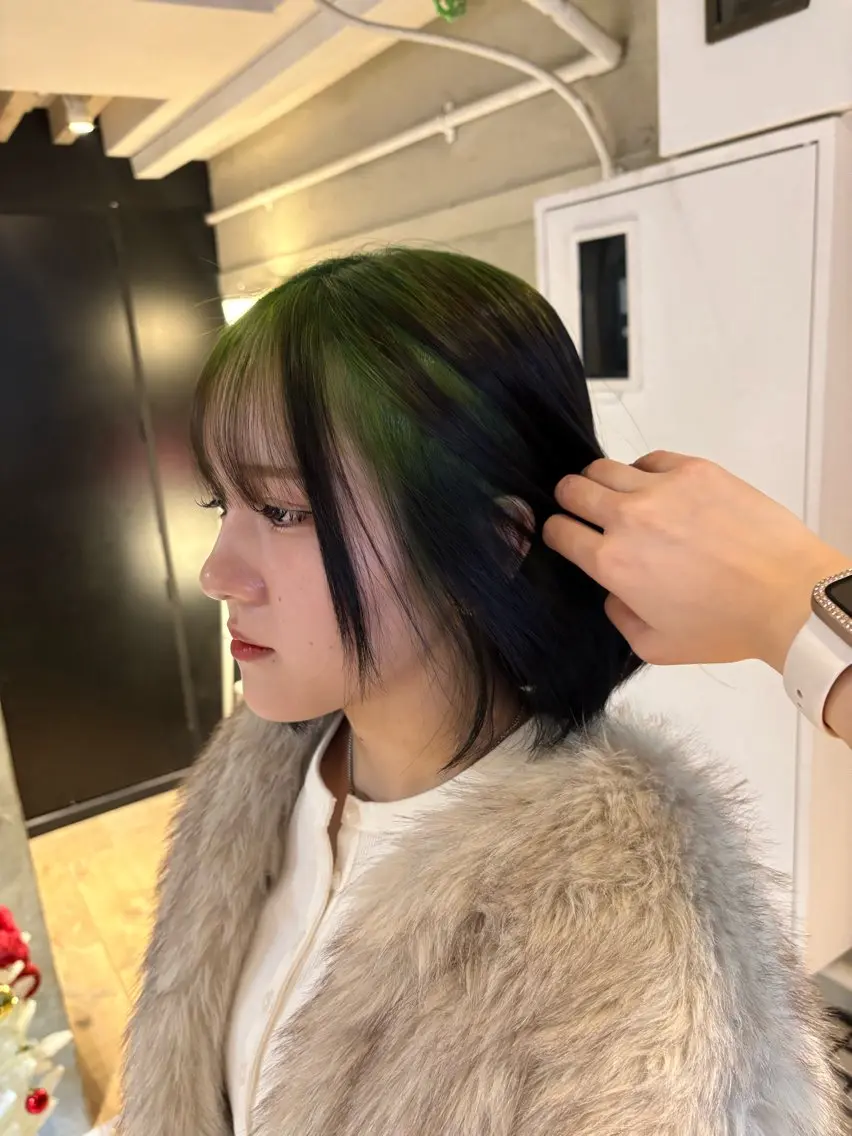 🎵ルーツカラー(ブリーチ1回込🎵)➕1stepトリートメントの写真