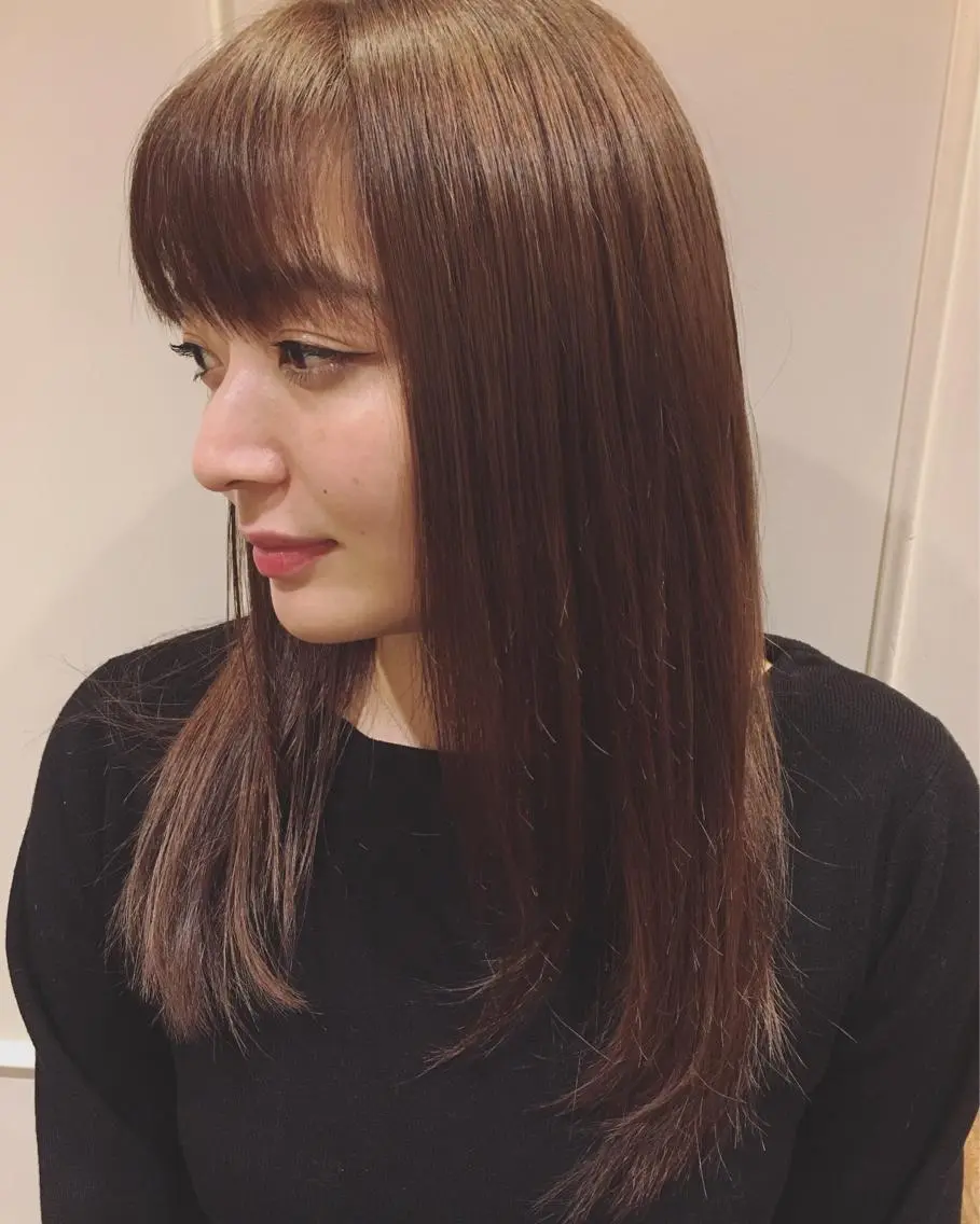 大人気💖透明感カラー+コラーゲンケア+コテ巻きスタイリングの写真