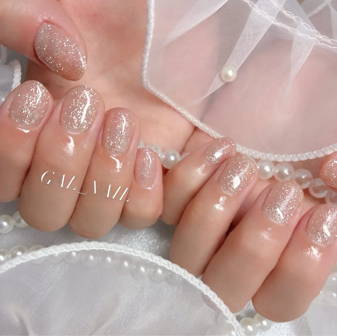 ネイル フラッシュネイル ワンカラーネイル ハンドネイル ハンドケア GAL_NAIL Miraiのネイルデザイン