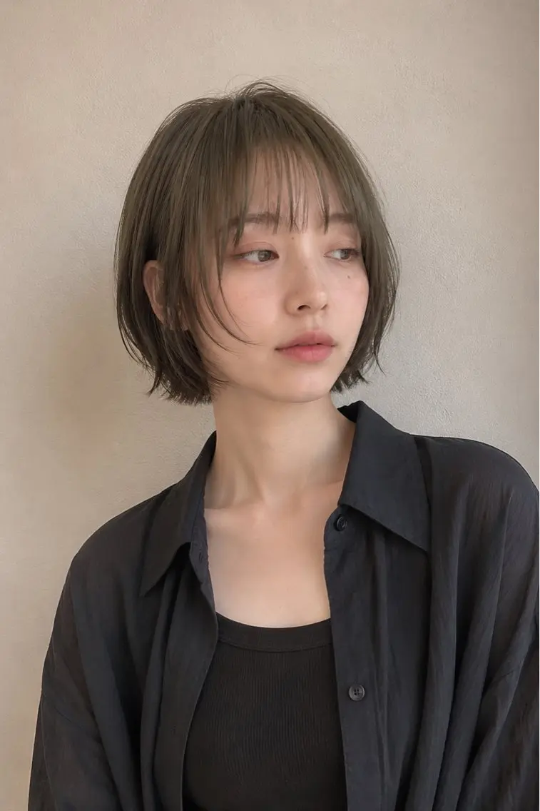 ショート カラー カット ヘアカラー トリートメント 新宿 透明感カラー /髪質改善 葛西夏海のヘアスタイル