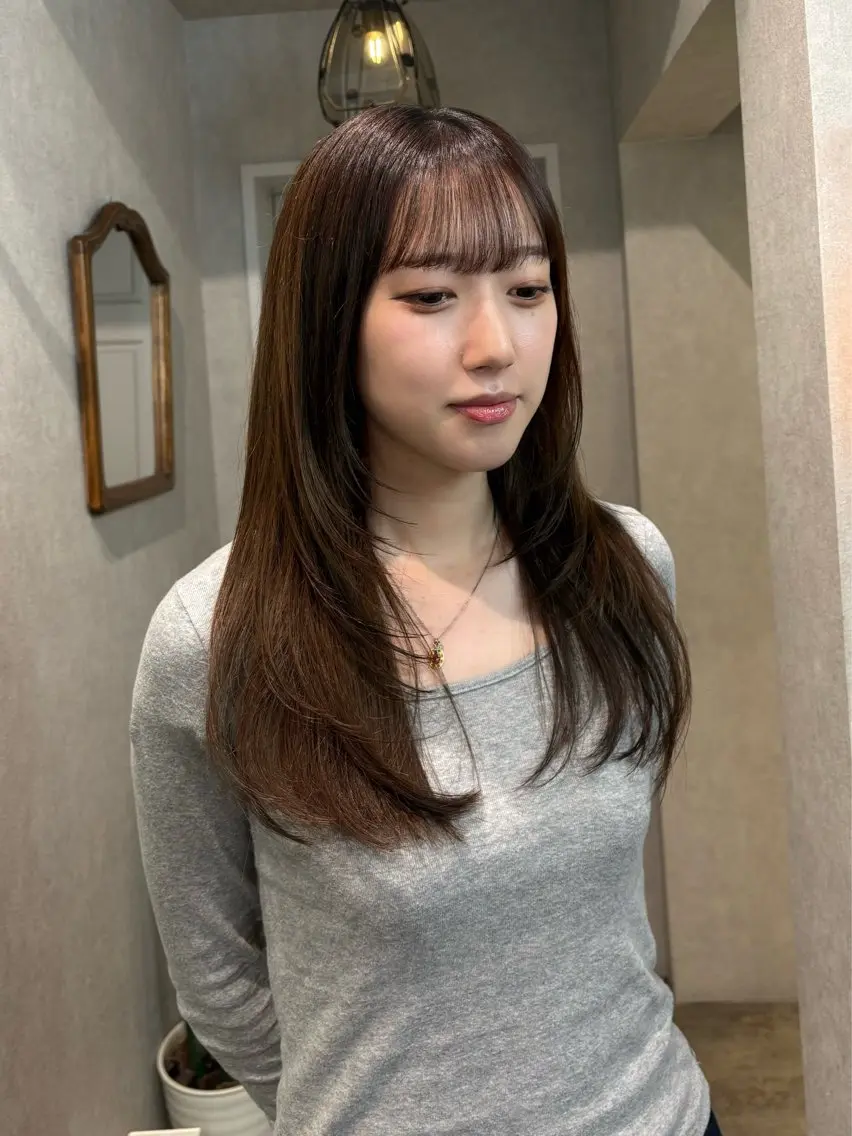 ロング レイヤーカット カット 透明感モテスタイル 💞SHIORI💞のヘアスタイル
