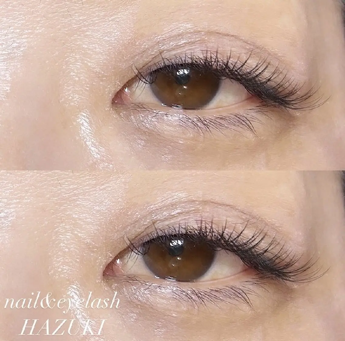 マツエク・マツパ 目尻長め HAZUKI eyelashのマツエク・マツパデザイン