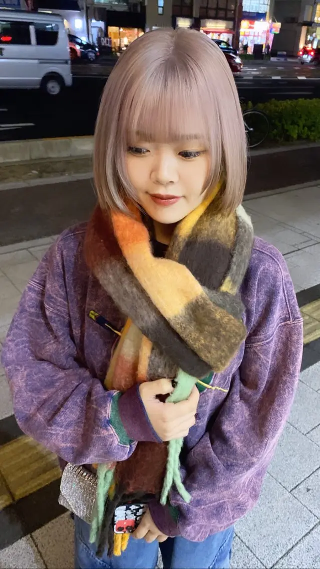 ショート カラー ヘアアレンジ 広島/ボブ/レイヤー 🌿‬wakabaのヘアスタイル