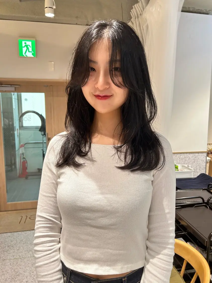 ロング カラー ヘアアレンジ カット ヘアカラー トリートメント トレンドレイヤー カット/mihoのヘアスタイル
