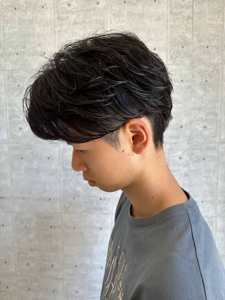 ショート パーマ メンズ フェザーパーマ メンズパーマ カット パーマ メンズパーマ特化/ メッシュ/薫/店長のヘアスタイル