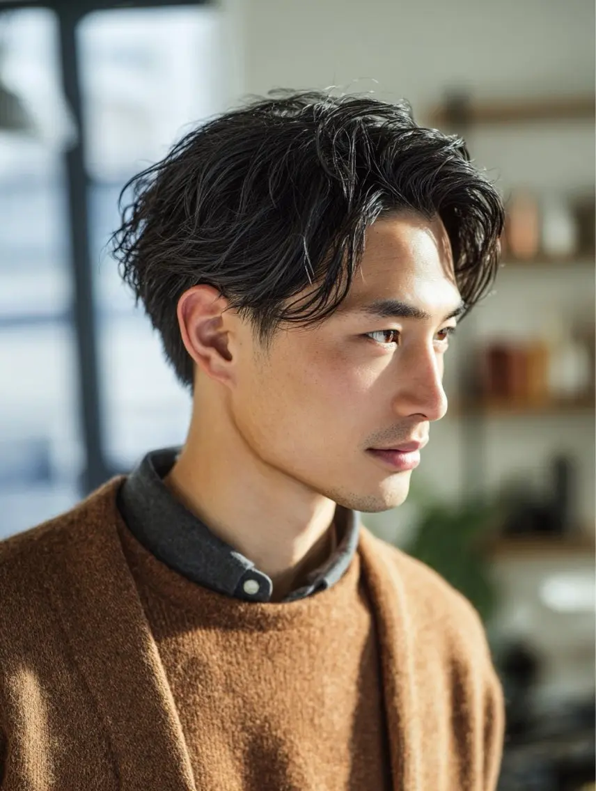 ショート パーマ メンズ カット パーマ ヘアセット 似合わせ×店長 🍊Raimu🍊のヘアスタイル