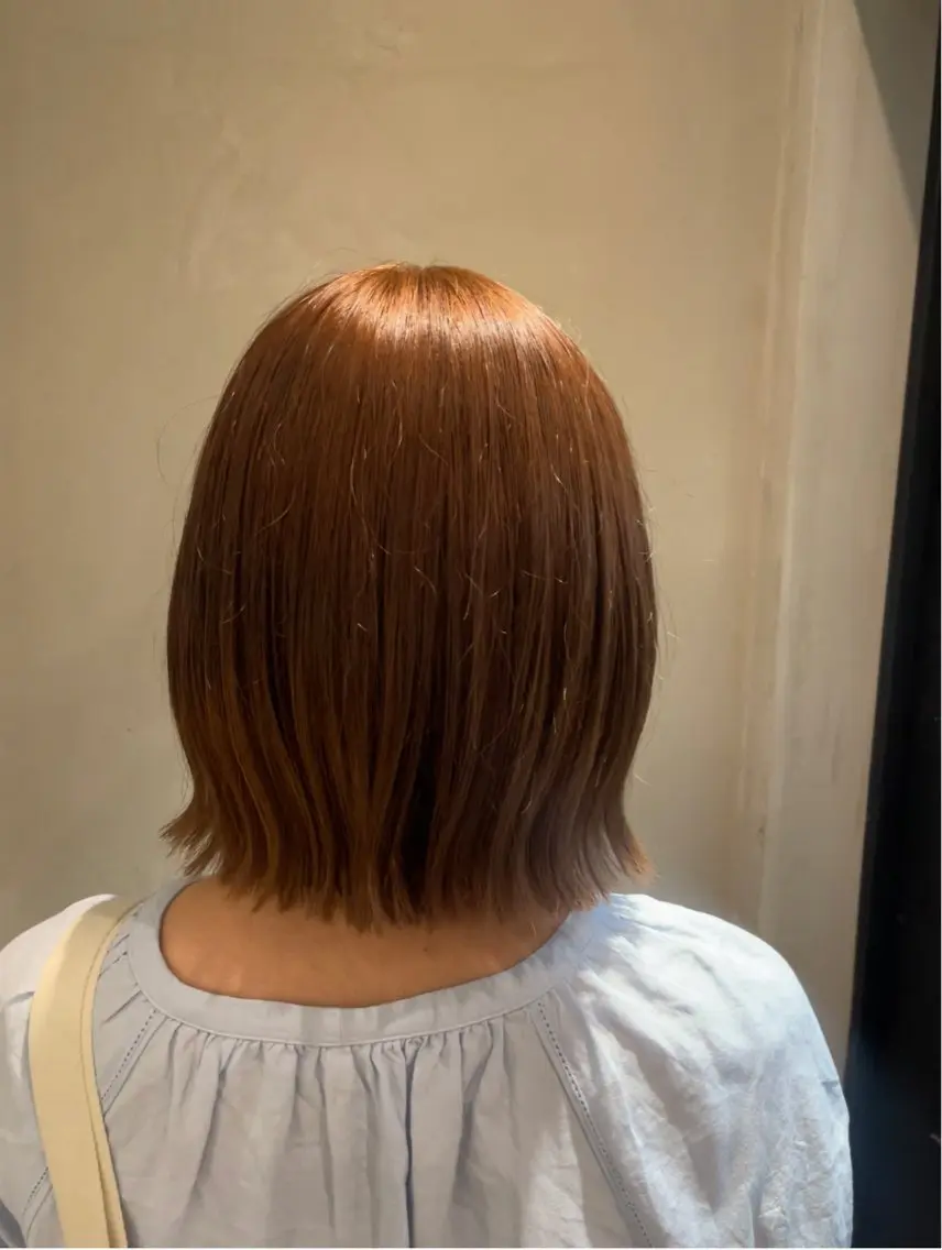 ミディアム カラー ベージュカラー ヘーゼル 新宿 /透明感カラー レイヤー/NANAのヘアスタイル
