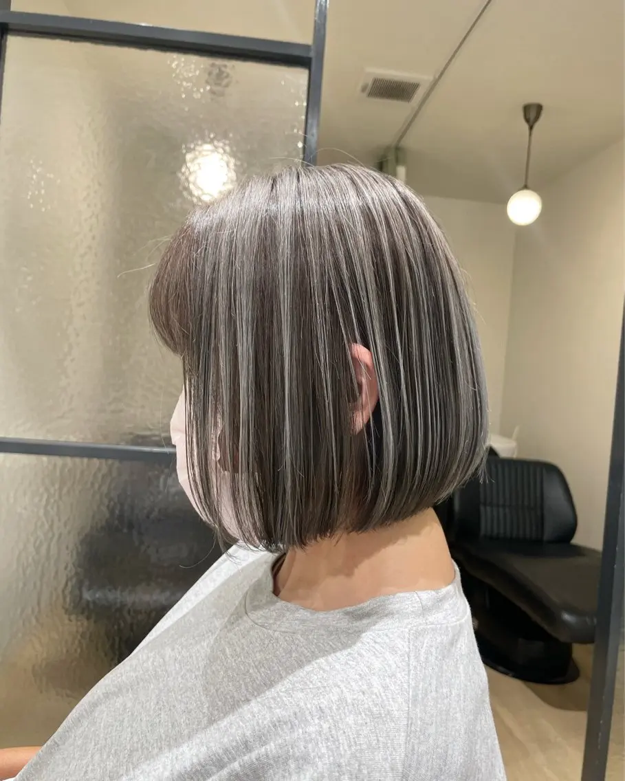 ミディアム ハイライト カット ヘアカラー トリートメント TAKU 美容師のヘアスタイル