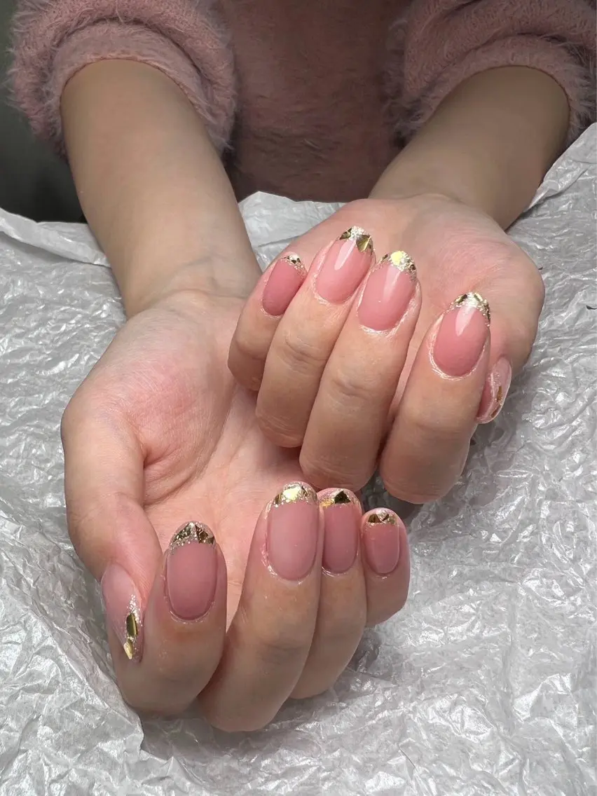 🔥【初回ソフトジェルオフ無料】 💫ガラスフレンチ🌟の写真