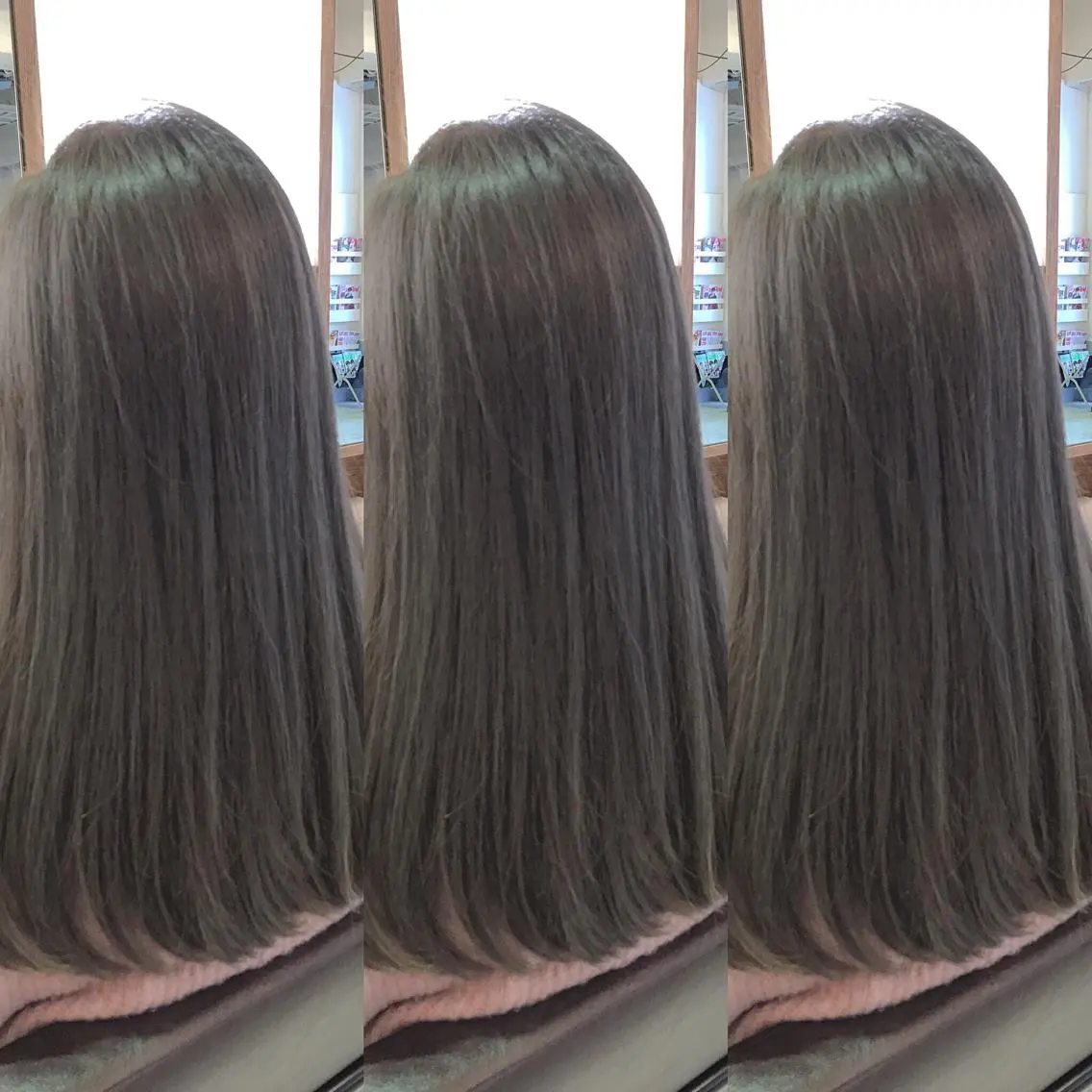 ロング カラー グレージュ イルミナカラー 青木 茂樹⭐️ 透明感カラーのヘアスタイル