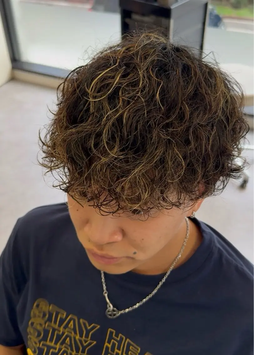 ショート パーマ メンズ メンズメッシュ メンズ指名多数!! 田島史也のヘアスタイル