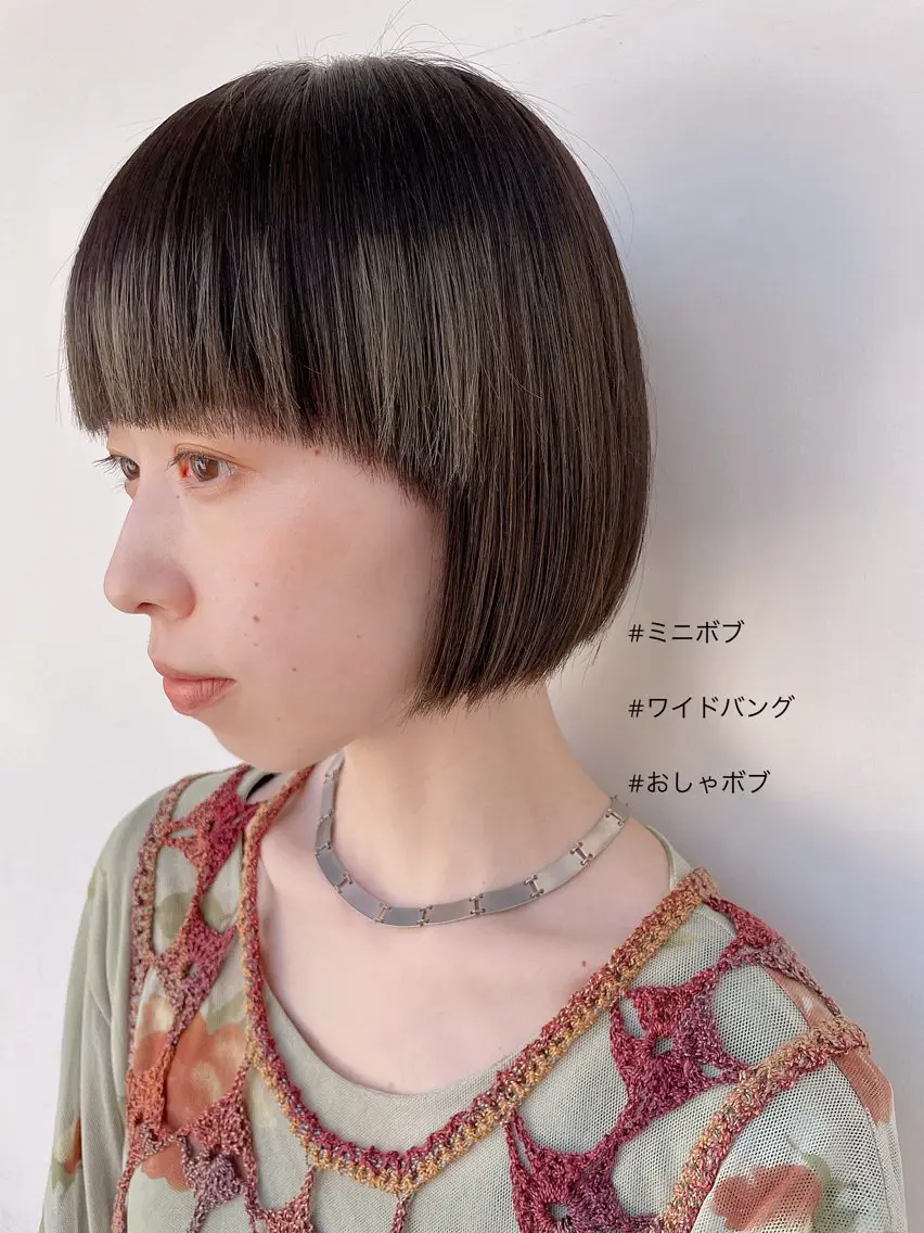ショート ボブ ワイドバング ボブ/ミディアム 親しみやすさ/さくらのヘアスタイル
