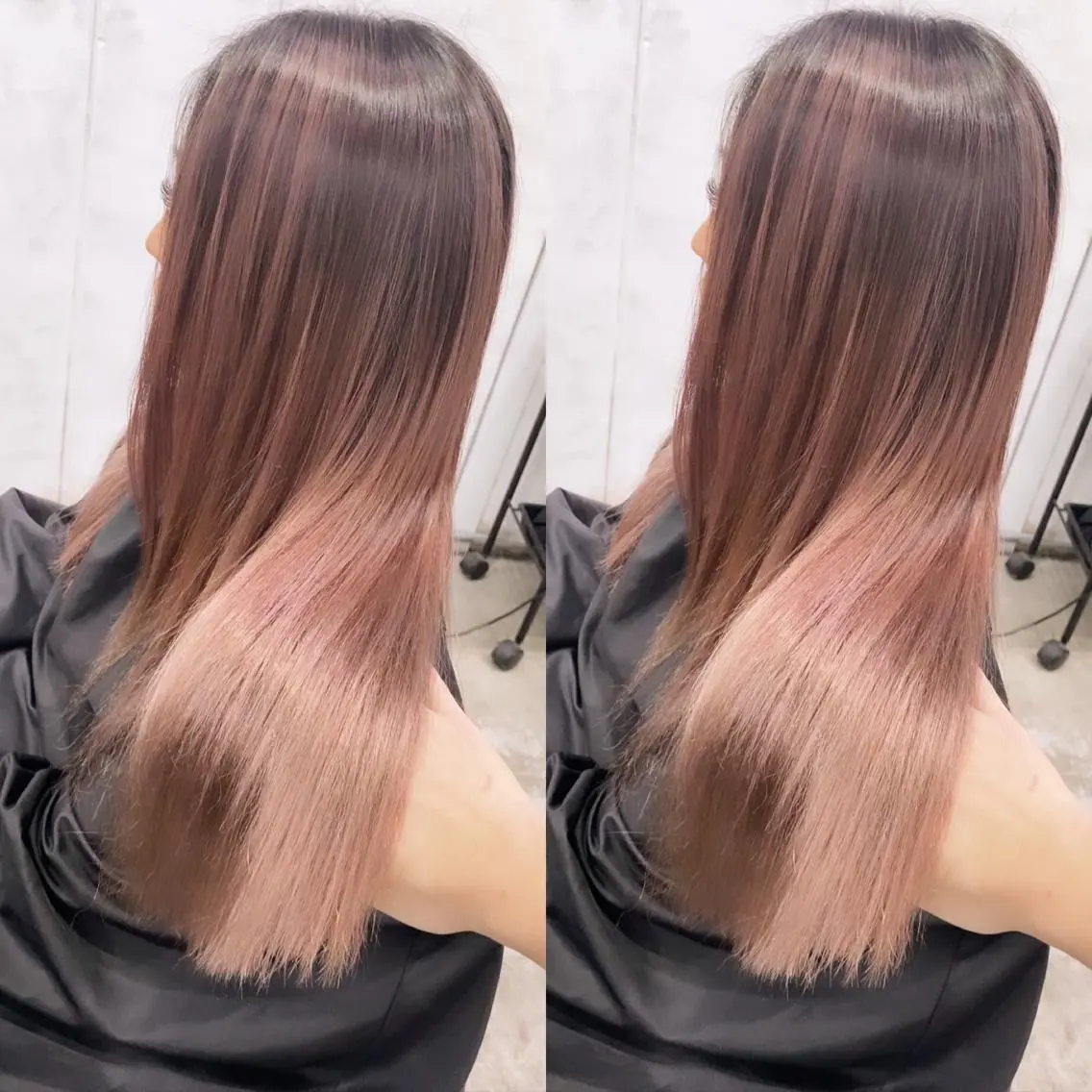 ロング カラー ヘアアレンジ ピンクカラー ヘアカラー トリートメント 縮毛矯正 髪質改善寺坂雄飛💐のヘアスタイル