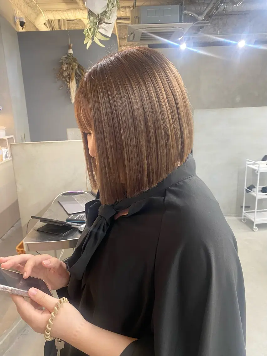 ショート カラー カット ヘアカラー トリートメント 前橋 姫奈のヘアスタイル