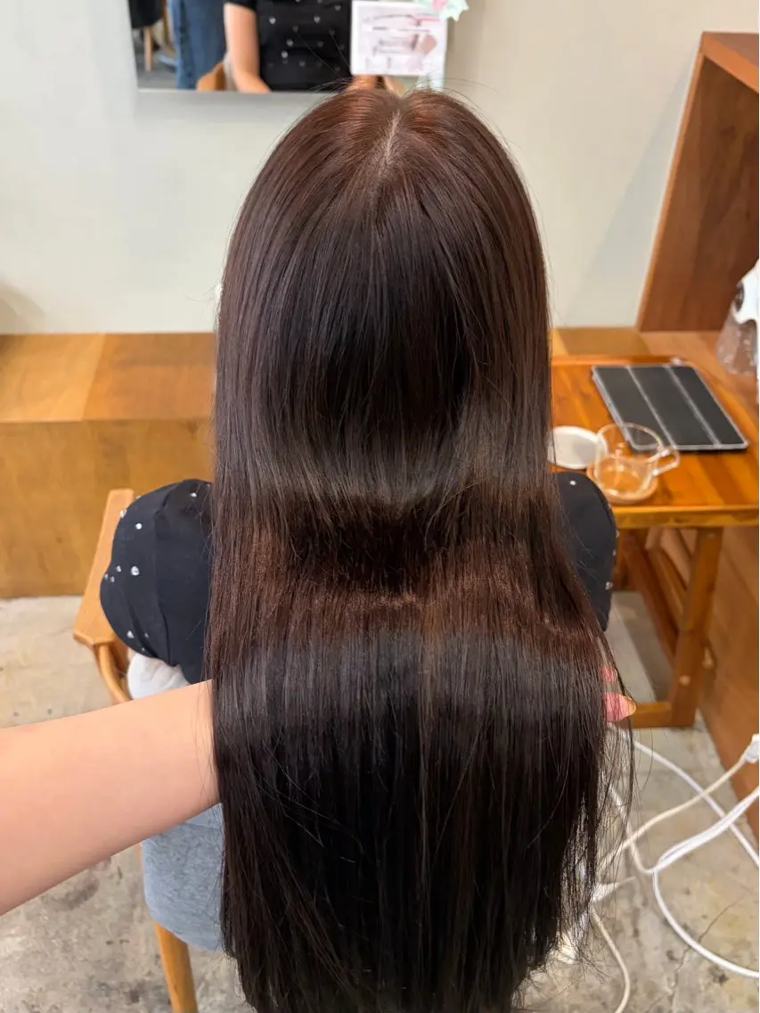 ロング カラー ヘアカラー トリートメント 透明感カラー/名古屋 /栄/木下奈々望のヘアスタイル