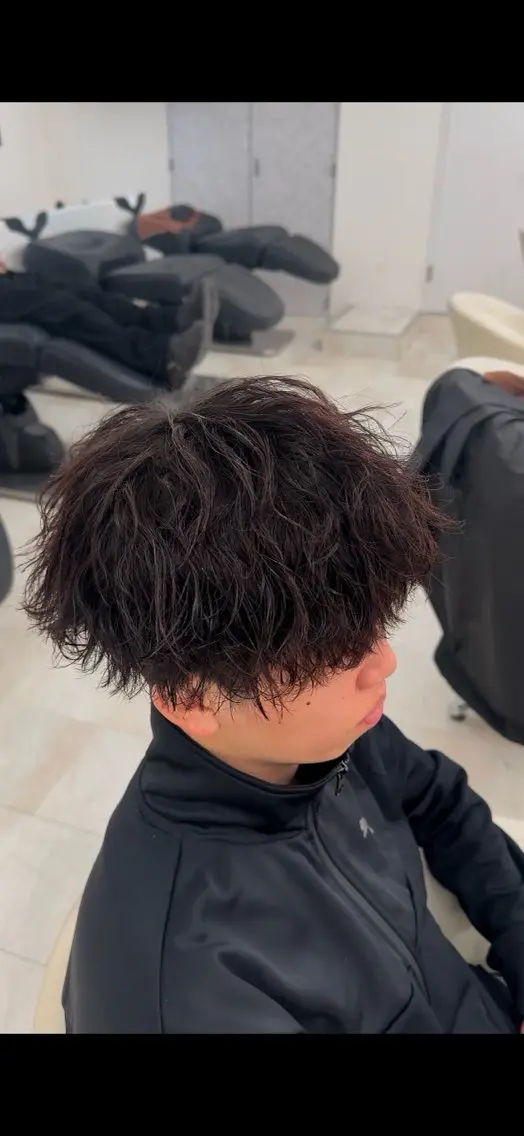 パーマ メンズ カット パーマ トリートメント 【パーマの達人】 💎メンズ特化🔥徹のヘアスタイル