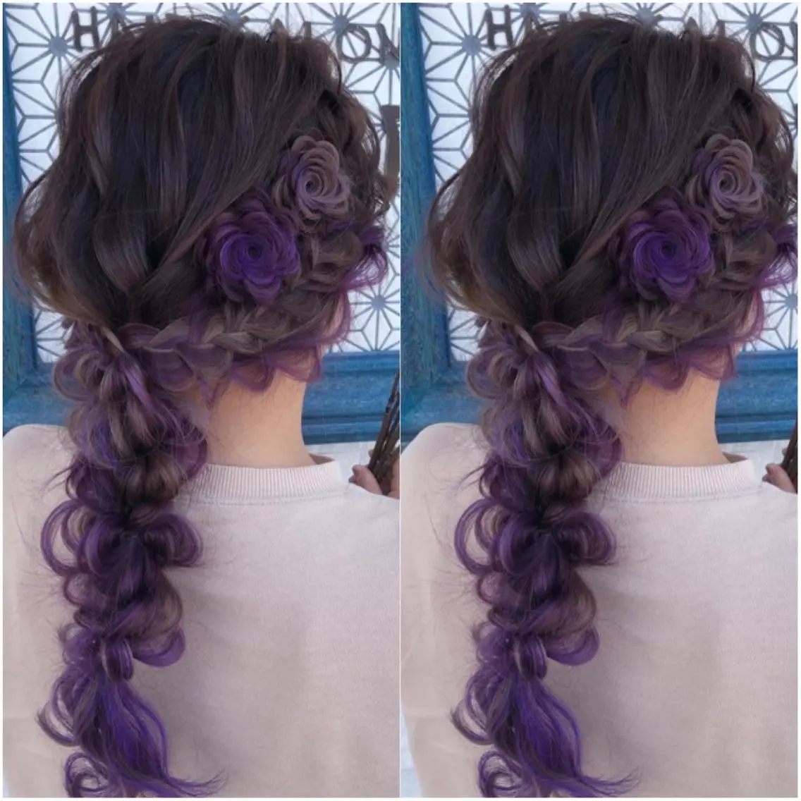 ロング カラー パーマ ヘアアレンジ ネイル 豊橋美容院 ソンリエのヘアスタイル