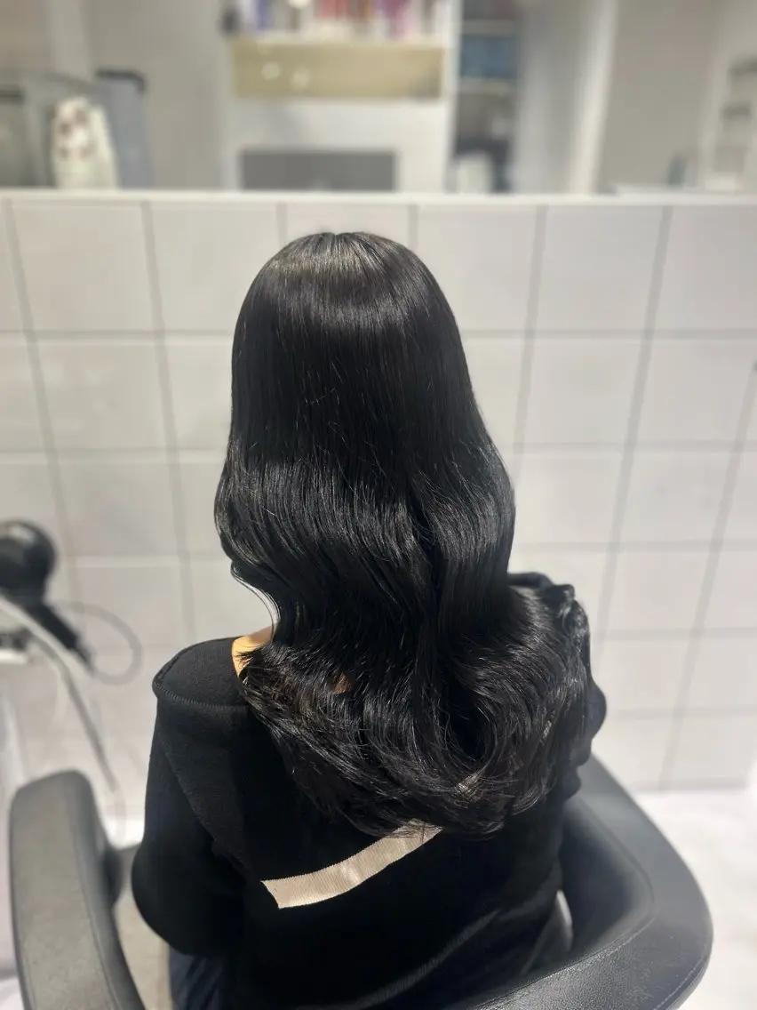 ロング カラー カット ヘアカラー トリートメント 表参道/透明感カラー /暗髪/ジュキヤのヘアスタイル