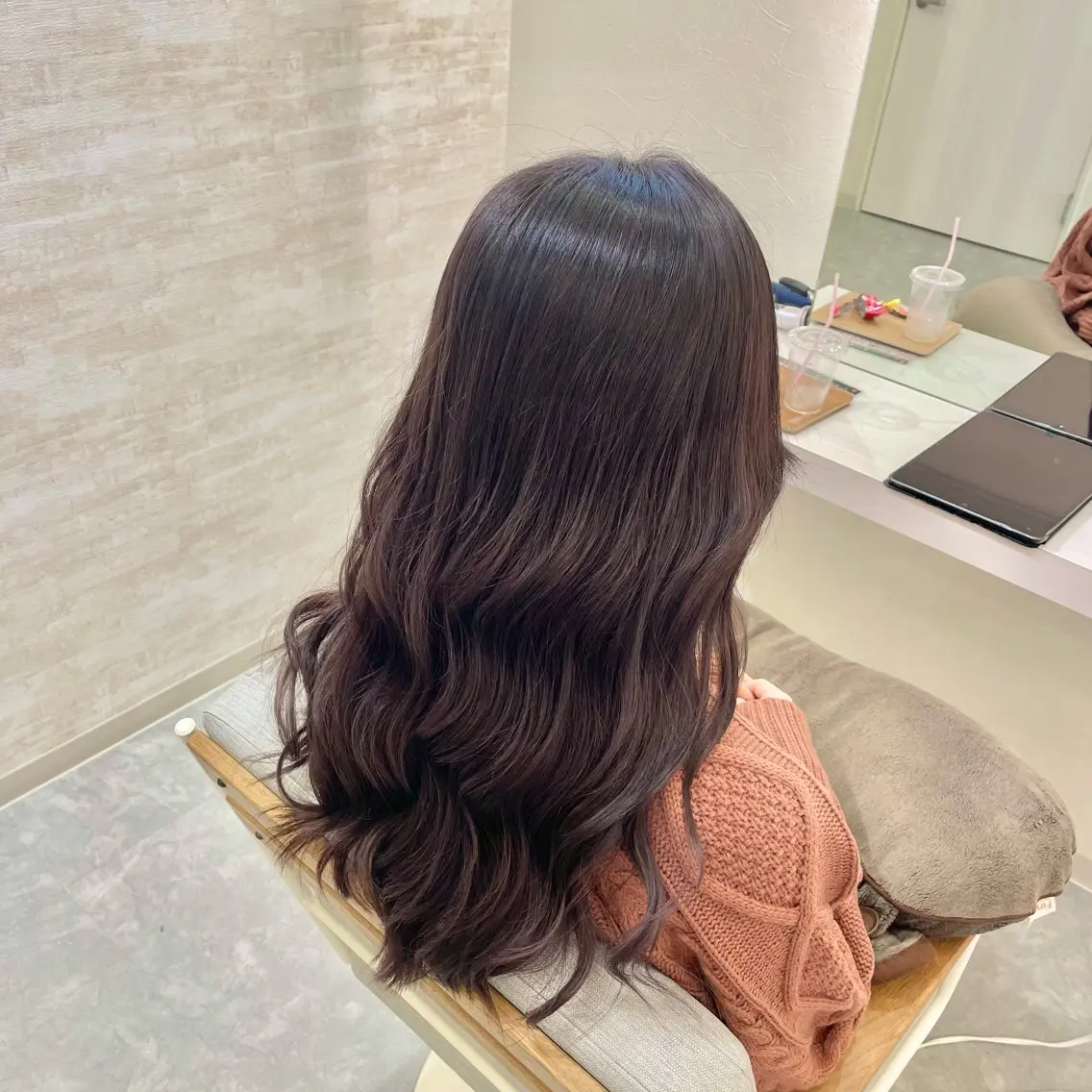 ロング カラー ブリーチ ブラウンカラー チョコレートブラウン 髪質改善&ヘアケア /菊池琉那のヘアスタイル