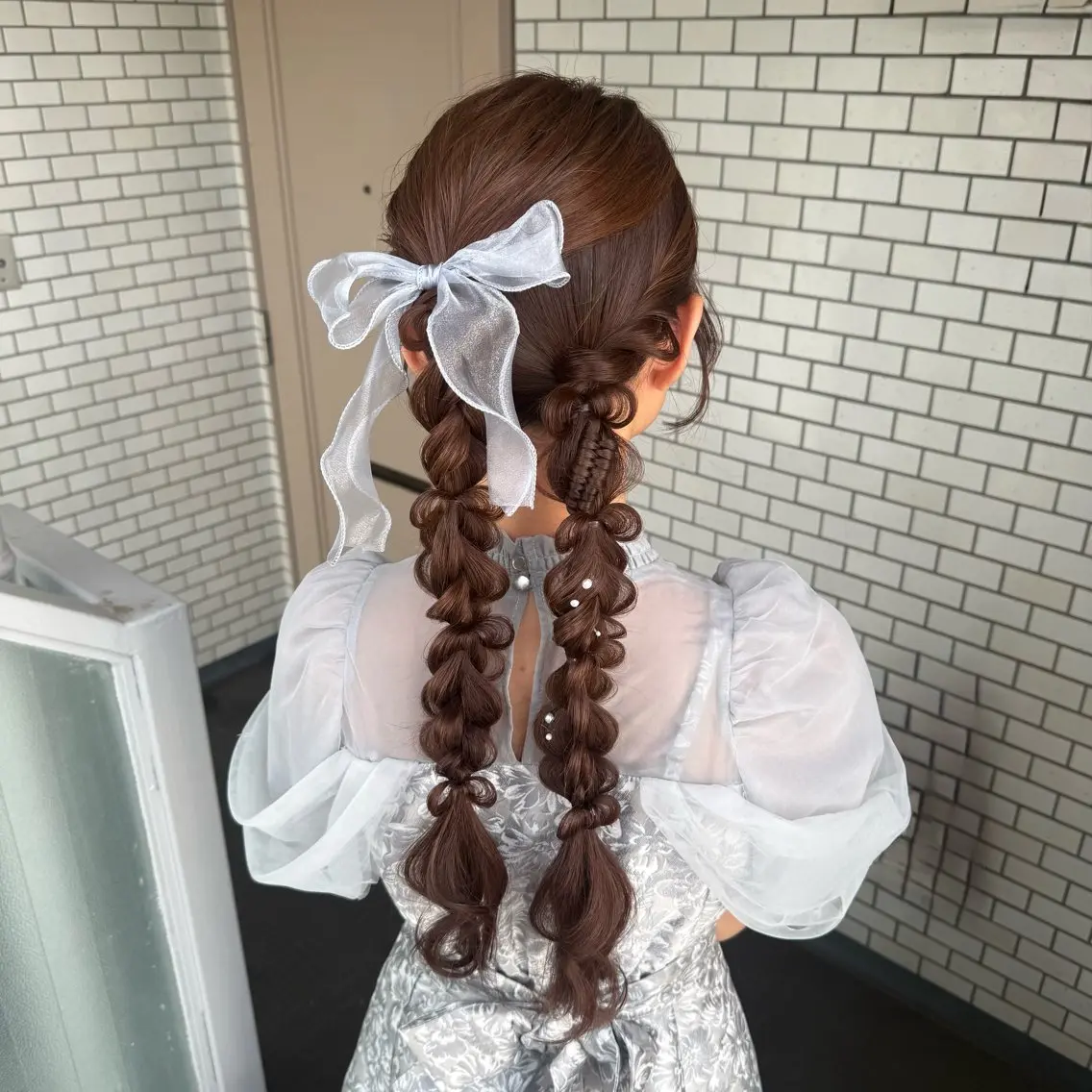 ロング ヘアアレンジ 結婚式・ブライダル デート ヘアセット 褒められヘアメイク /‎ボブ女子🐶みおのヘアスタイル